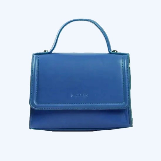 Tina Leather Handbag – Electric Blue
