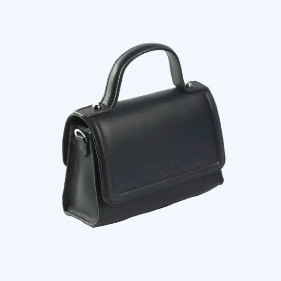 Tina Leather Handbag - Peacoat Blue - Image 2