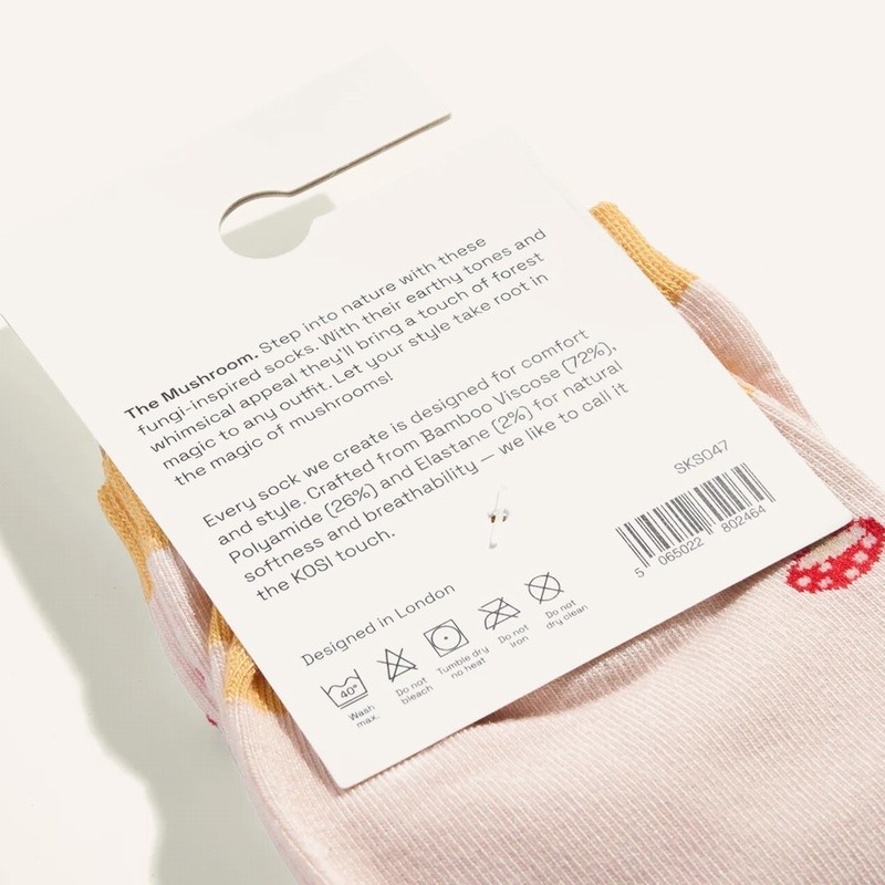 Bamboo Socks - The Mushroom - Image 2