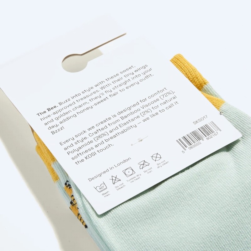 Bamboo Socks - The Bee - Image 4