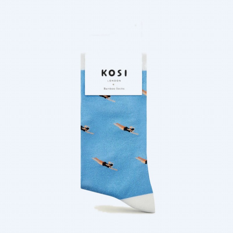 Bamboo Socks - The Swimmer