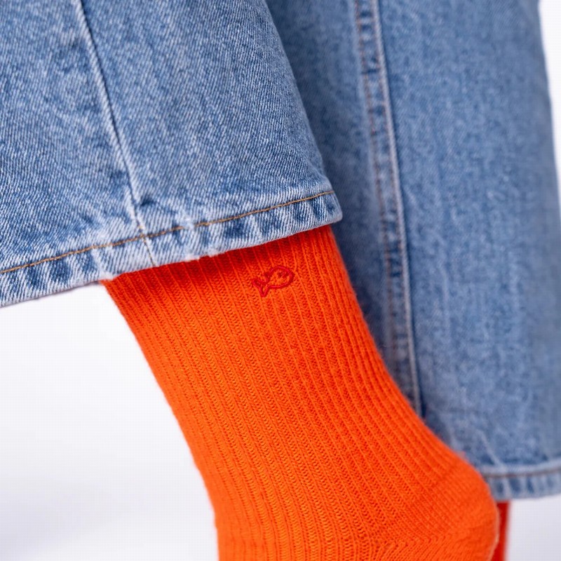 Angora Socks Orange - Image 2