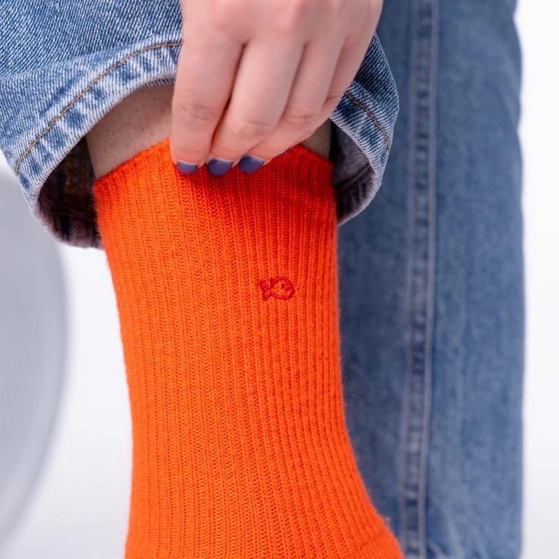 Angora Socks Orange - Image 4