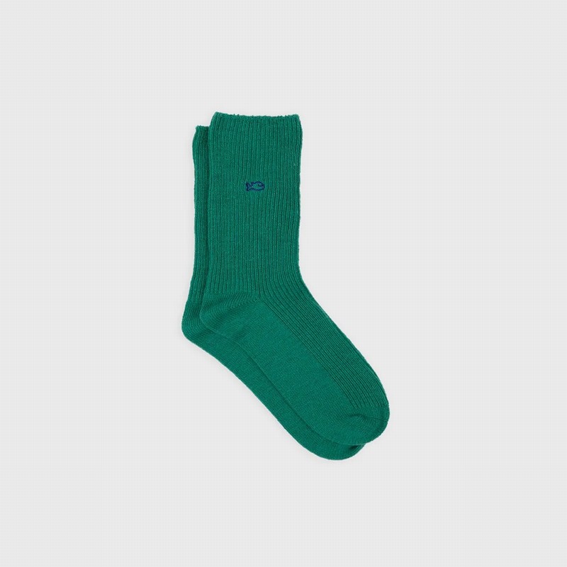 Angora Socks Bright Green