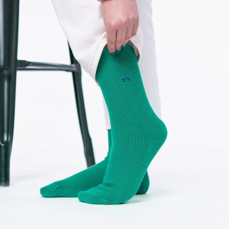 Angora Socks Bright Green - Image 3