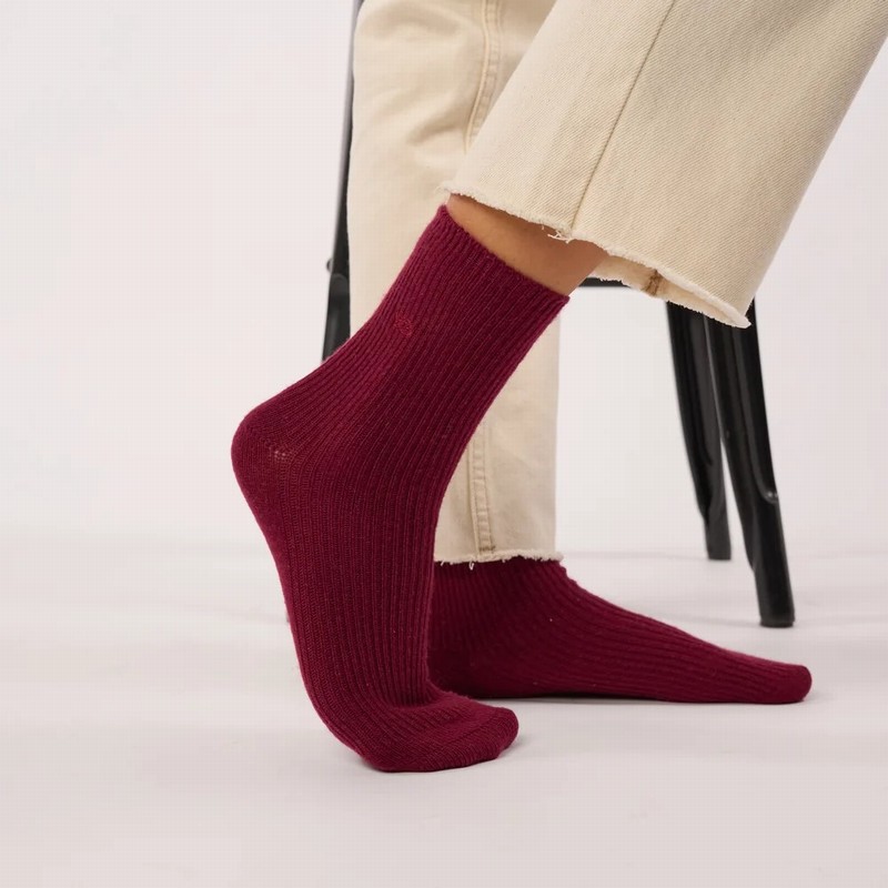 Angora Socks Aubergine - Image 2