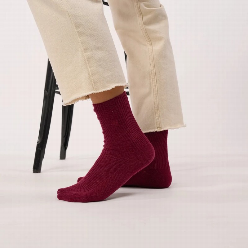 Angora Socks Aubergine - Image 3