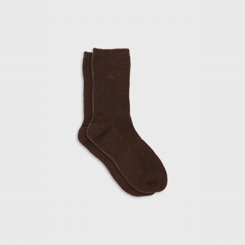 Angora Socks Marron Brown