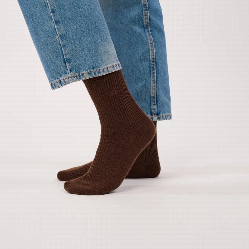 Angora Socks Marron Brown - Image 2
