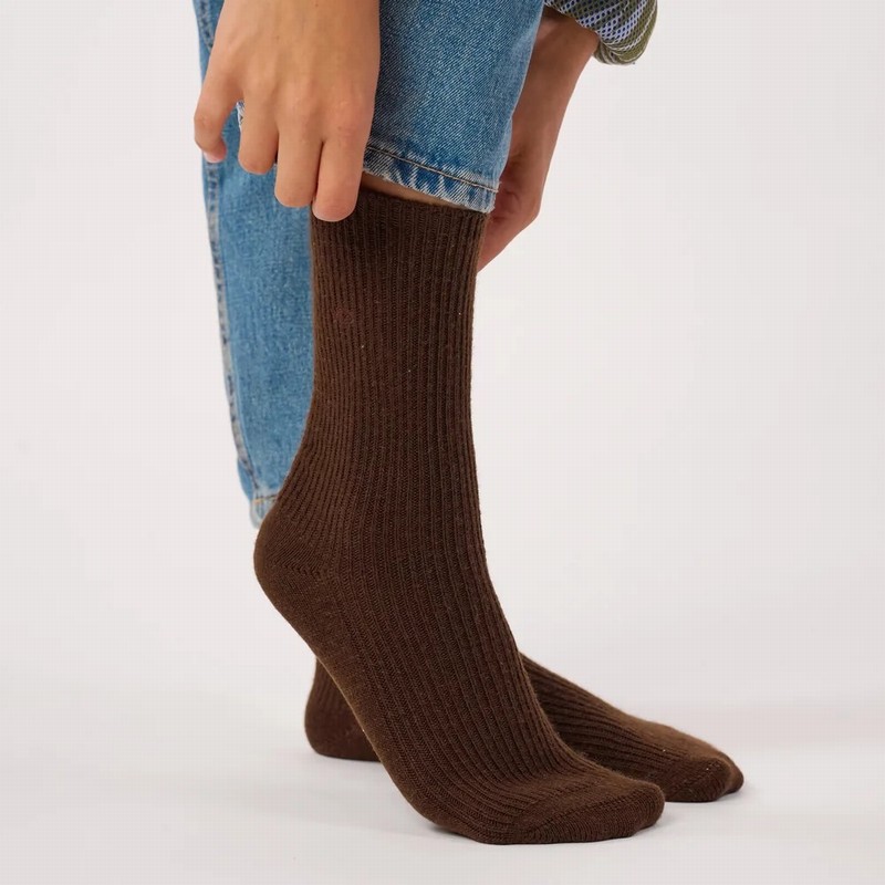 Angora Socks Marron Brown - Image 3