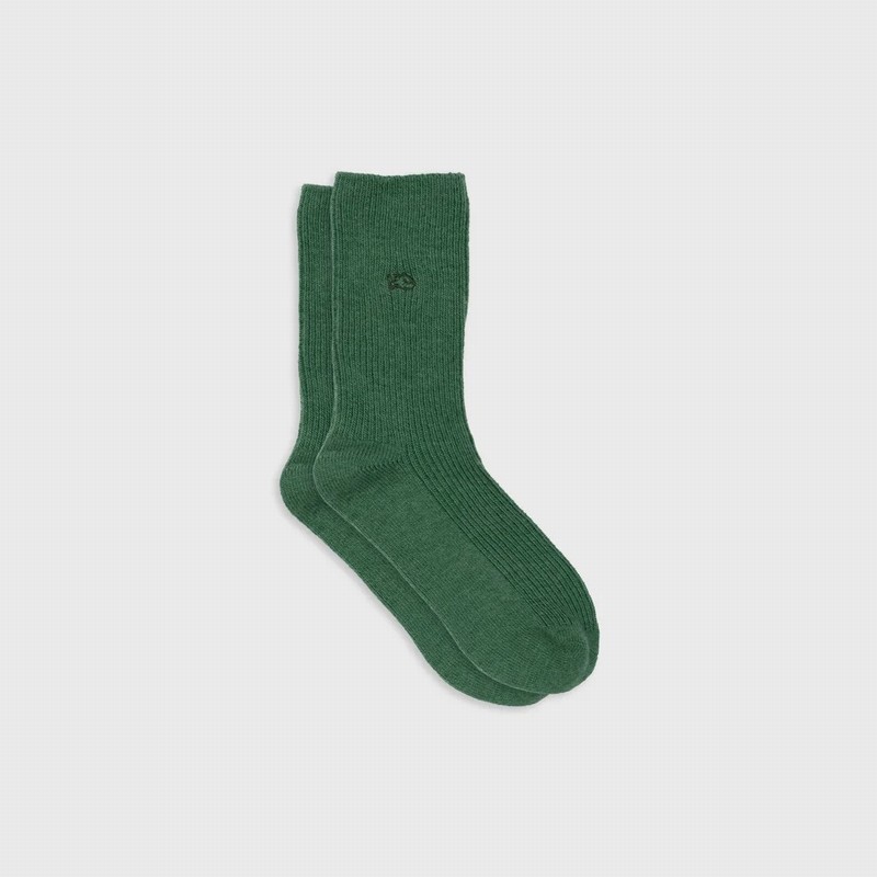 Angora Socks Forest Green