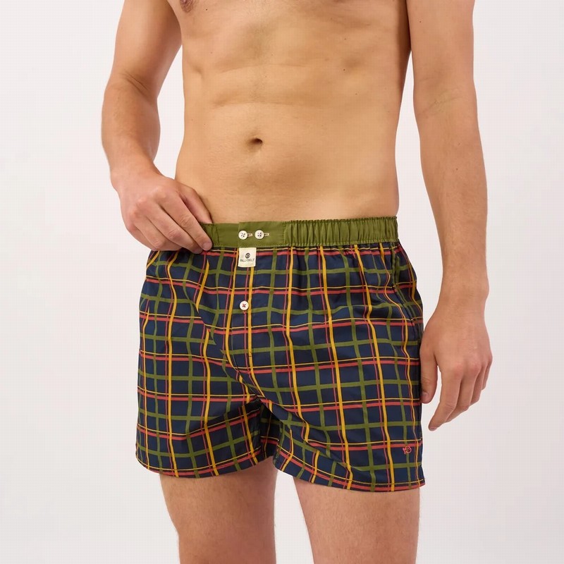Cotton Boxer Shorts Urban Tartan - Image 3