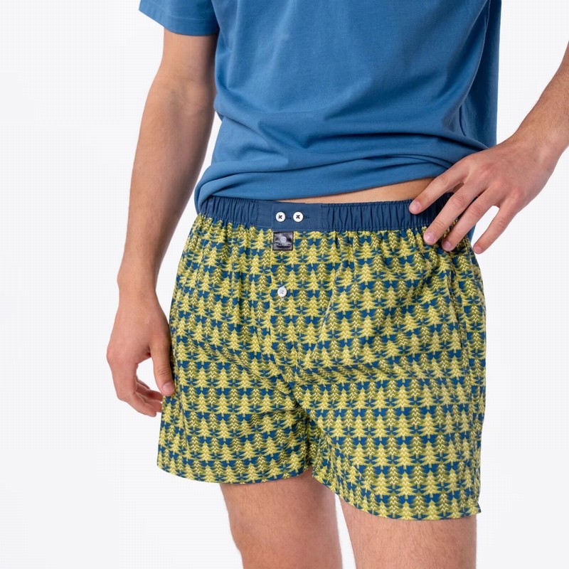 Cotton Boxer Shorts Pine Forest - Image 2