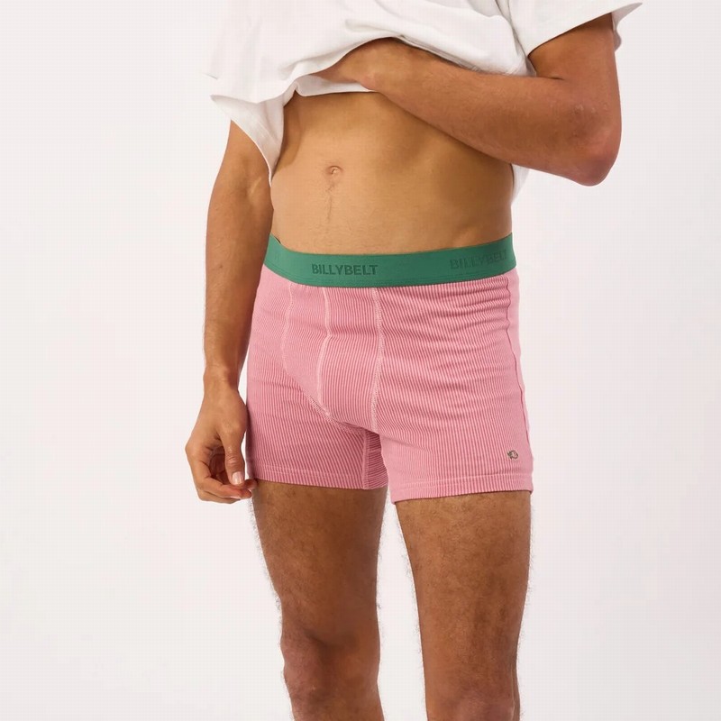 Cotton Boxer Brief Pink Shot - Image 2