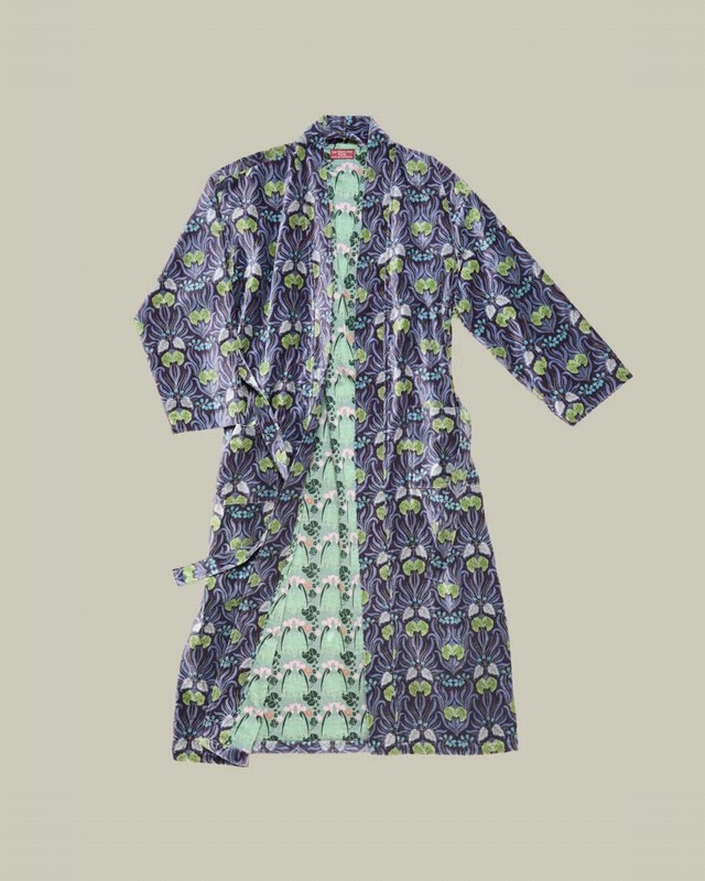 Velvet Bathrobe – Muguet Blue