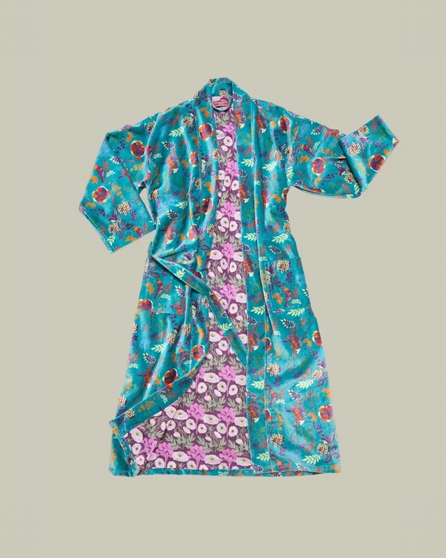 Velvet Bathrobe – Birdy Teal