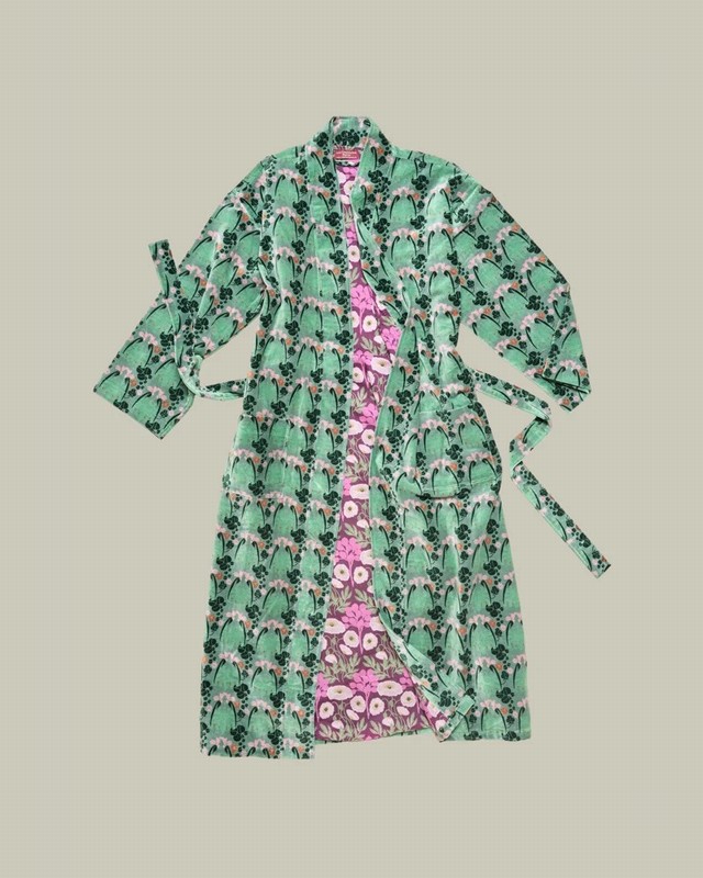 Velvet Bathrobe – William Sage Green