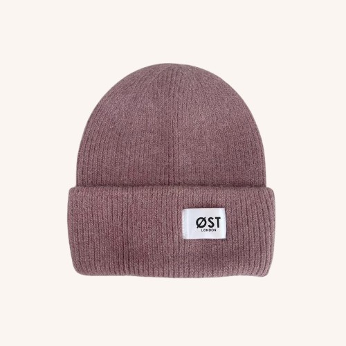 Clara Angora Beanie Dusky Rosa