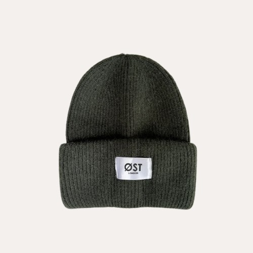 Clara Angora Beanie Khaki