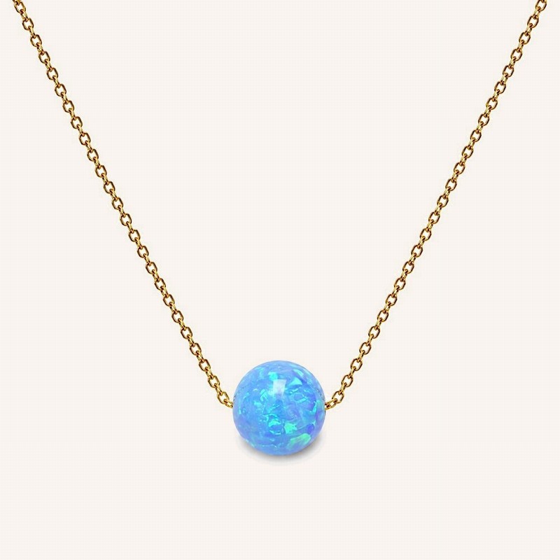 Opal Sphere Necklace