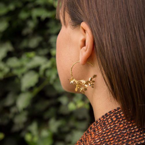 Oak Leaf and Acorn Branch Earrings - Image 2
